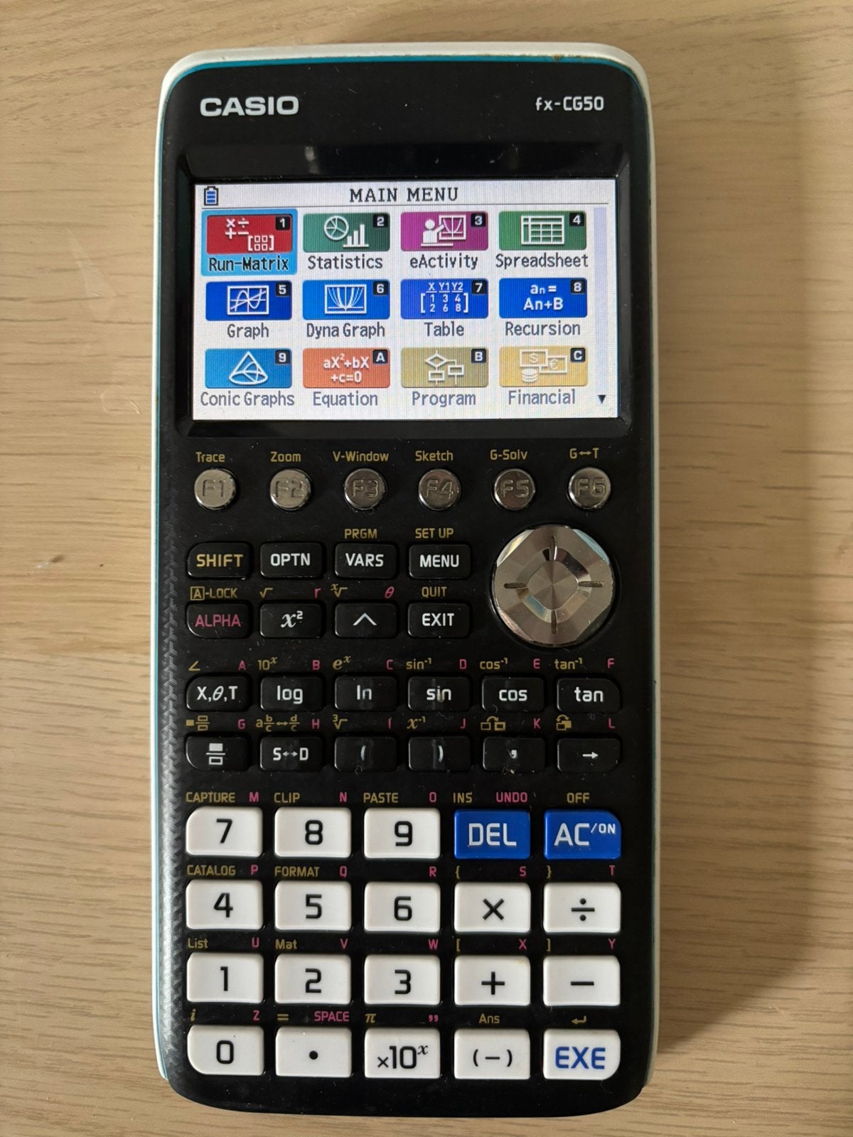 Casio FX CG50 rekenmachine, Ophalen of Verzenden, Zo goed als nieuw