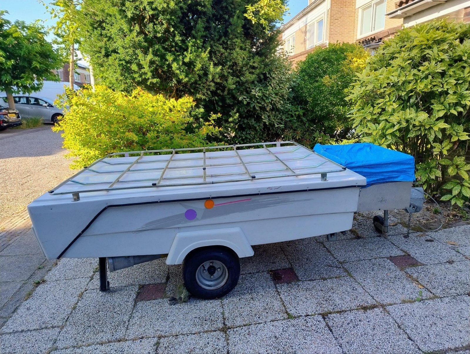 Te koop zeer snel op te zetten vouwwagen Holy Camp Easy., Caravans en Kamperen, Ophalen, Gebruikt, Tot en met 4