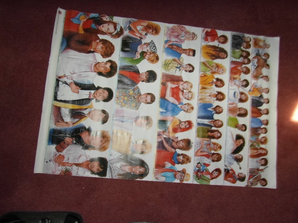 poster Amrobank zangers jaren '80, Rechthoekig Staand, Ophalen of Verzenden, Zo goed als nieuw, A1 t/m A3