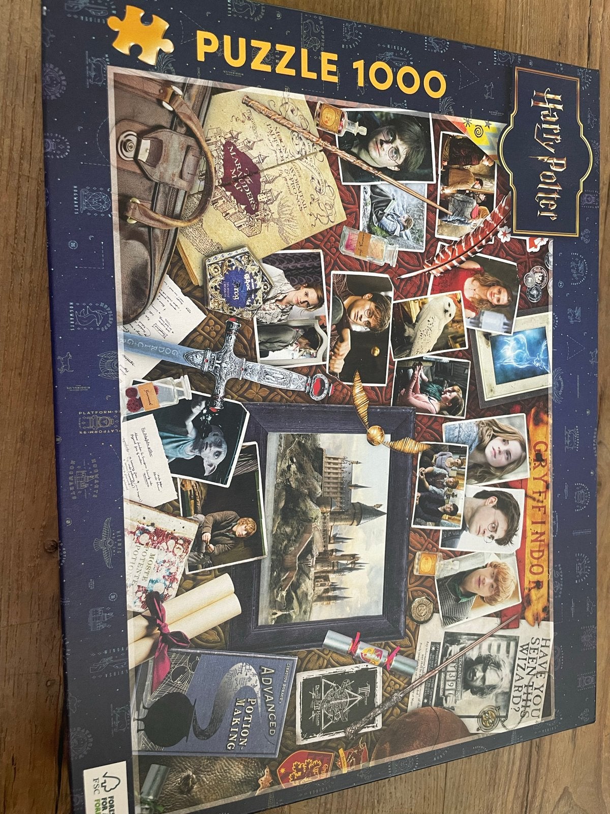 Harry Potter Puzzel 1000 Stukjes - Magische Wereld, Ophalen of Verzenden, Meer dan 50 stukjes, Zo goed als nieuw, 6 jaar of ouder