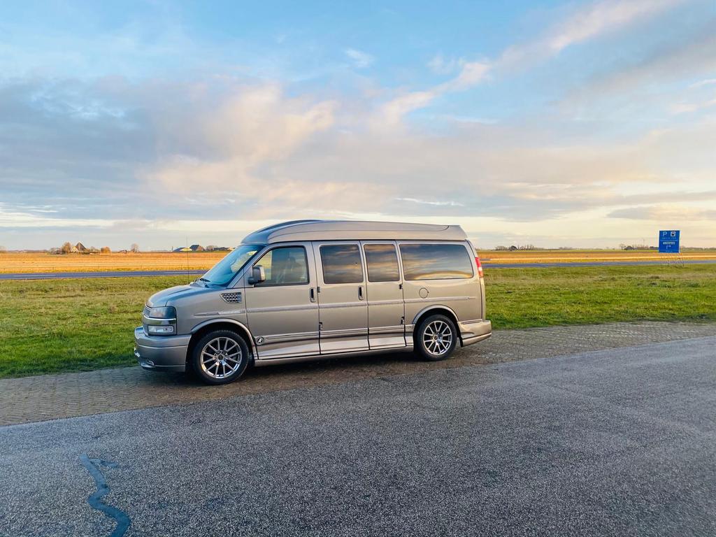 Chevrolet Express 2013 Grijs LPG, Auto's, Automaat, Leder, Particulier, 314 pk