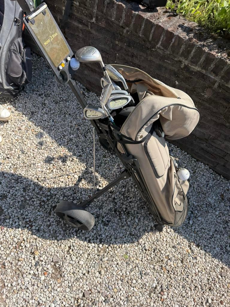Dames golfset met tas en kar - compleet voor de golfbaan, Ophalen of Verzenden, Gebruikt, Set, Overige merken