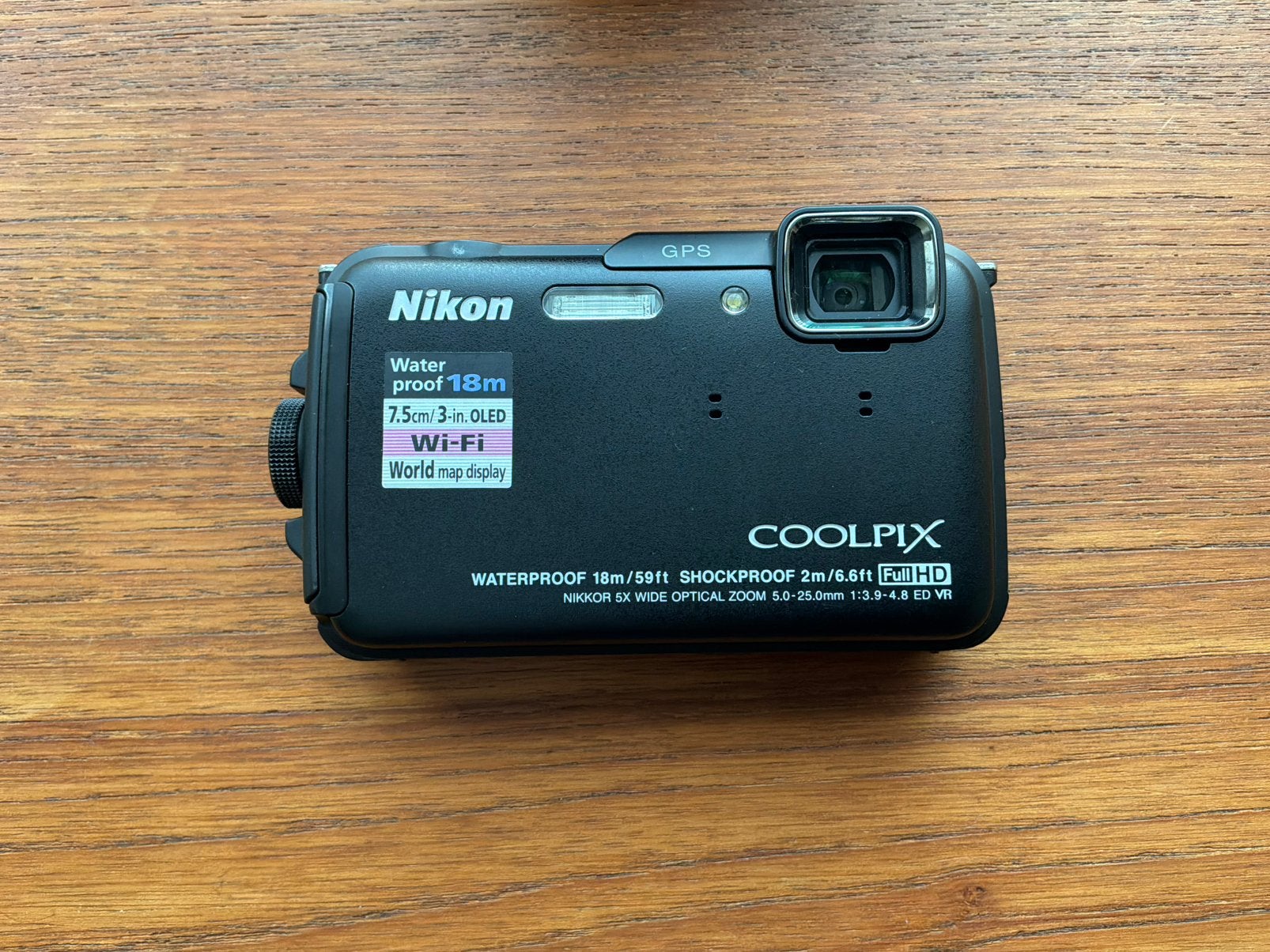 nikon coolpix AW110 onderwatercamera digitale camera, Ophalen, 16 megapixels, Beeldstabilisatie, Zo goed als nieuw
