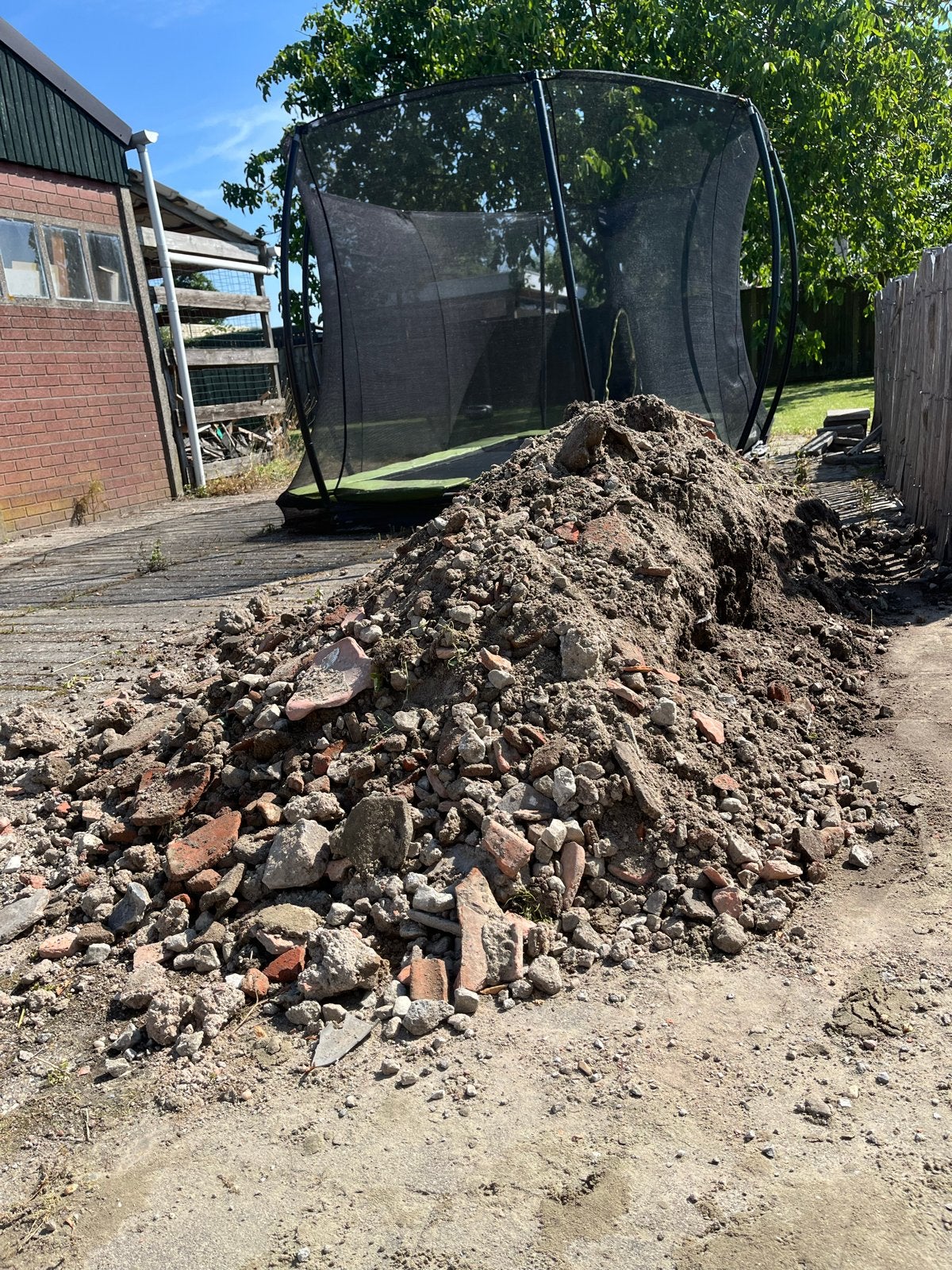 Gratis gebroken puin af te halen, Ophalen, Gebruikt