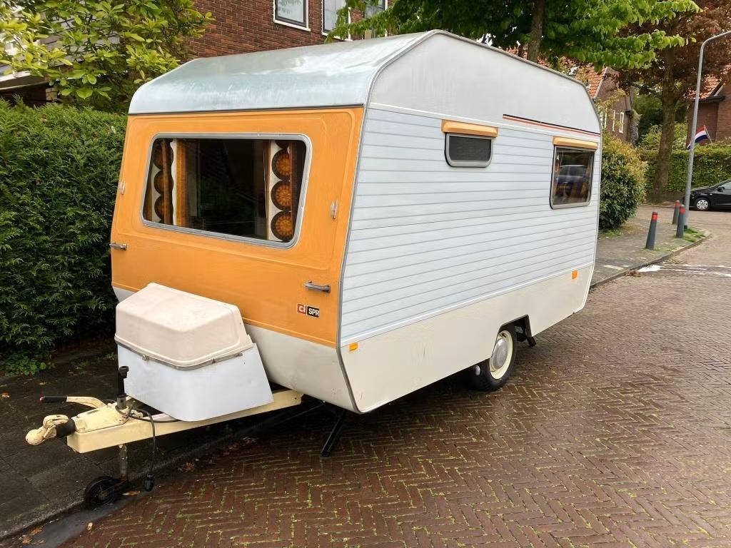 Caravan Sprite Alpine, klassieker uit 1978, Caravans en Kamperen, Caravans, Treinzit, Tot en met 3, Lengtebed, Sprite