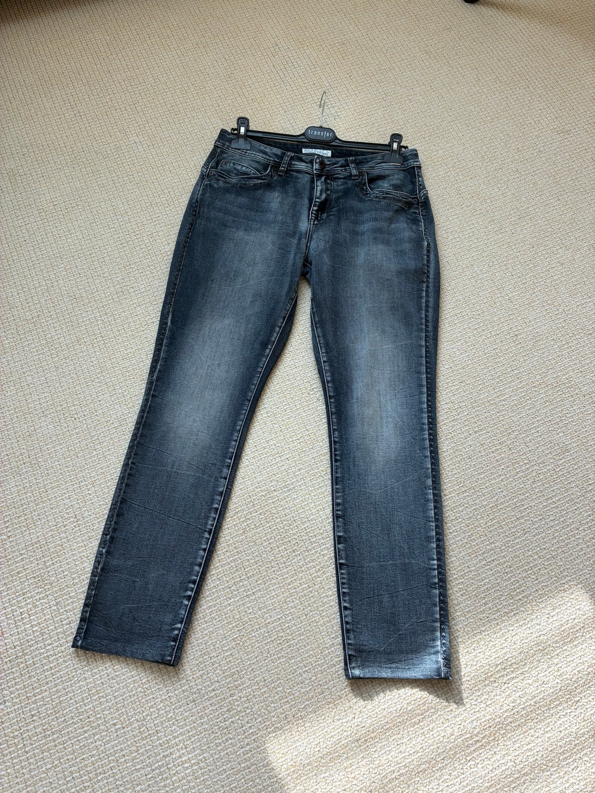 Red Button Jeans Dames - Maat 40 - Grijs/Blauw, €12,00, Ophalen of Verzenden, Zo goed als nieuw, Grijs, W30 - W32 (confectie 38/40)