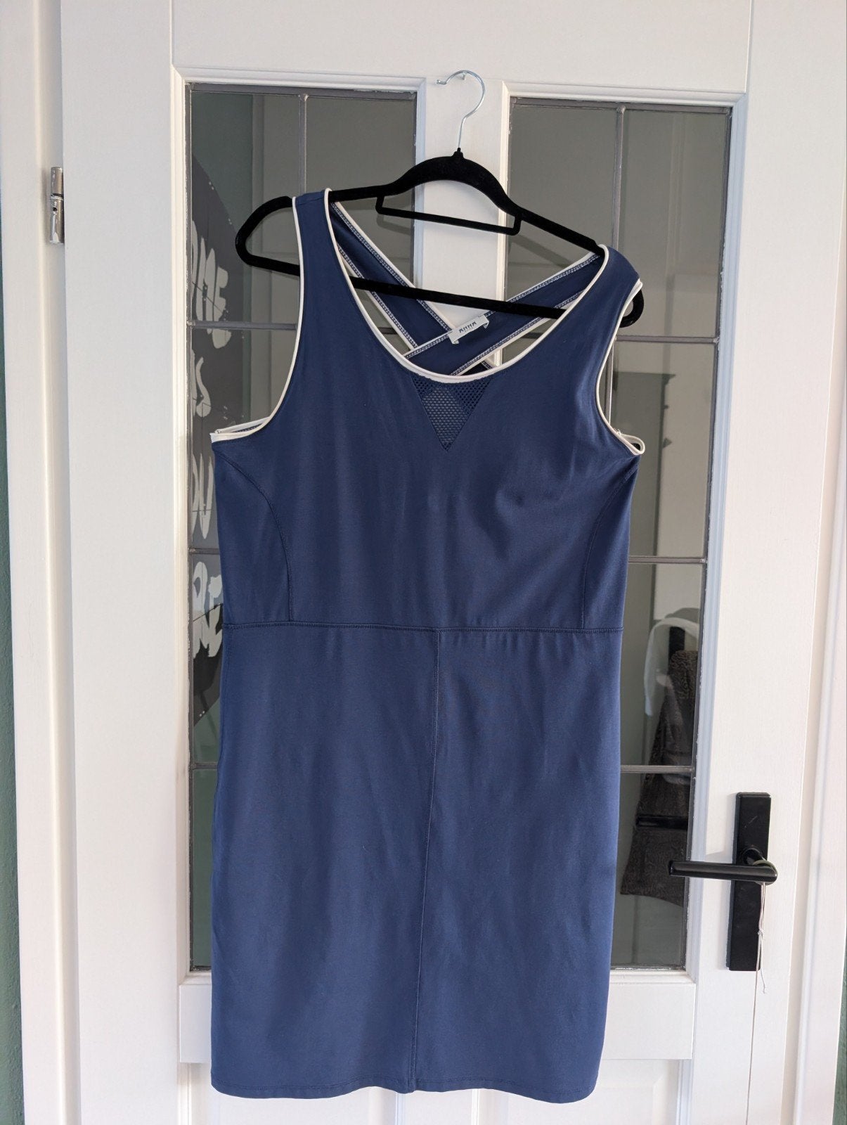 Anna Blue jurk, maat XXL, donkerblauw met witte accenten, Blauw, Anna Blue, Maat 46/48 (XL) of groter, Ophalen of Verzenden