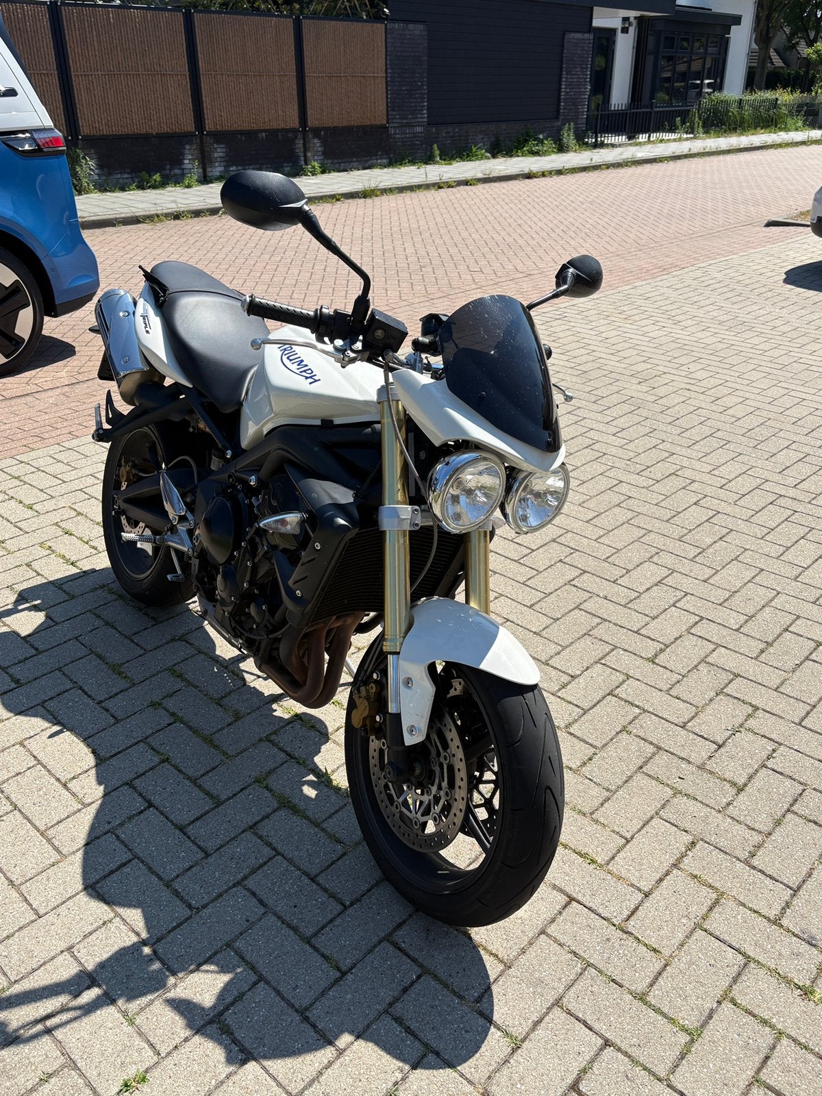 Triumph 675 street triple met tassen en koffer, Gebruikt, 3 cilinders, Particulier, Naked bike