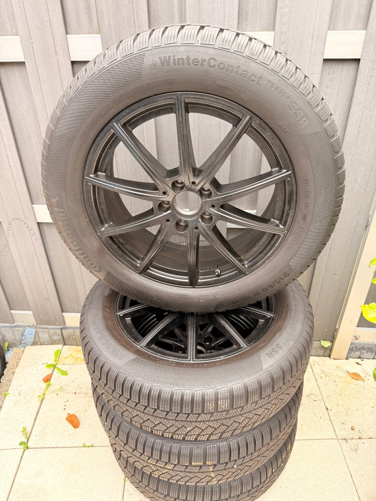 Complete Mercedes GLA Winterset banden 18 Inch, 18 inch, 215 mm, Banden en Velgen, Winterbanden