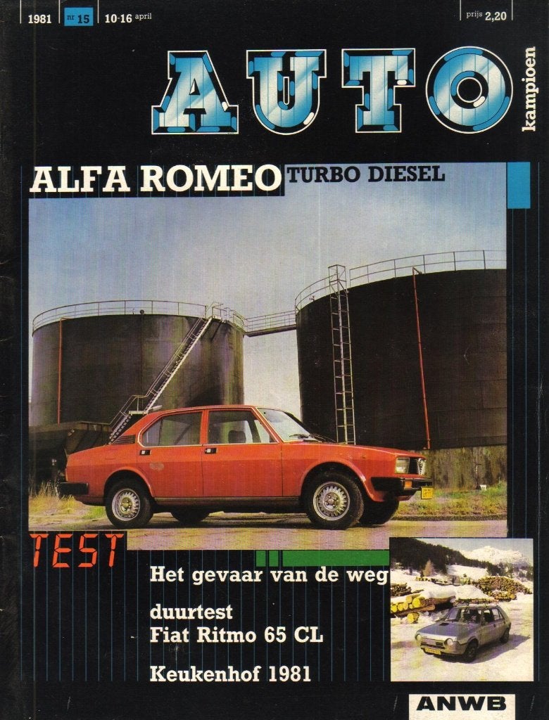 Autokampioen test Alfetta Turbo Diesel 1981, Ophalen of Verzenden, Gelezen, Overige merken