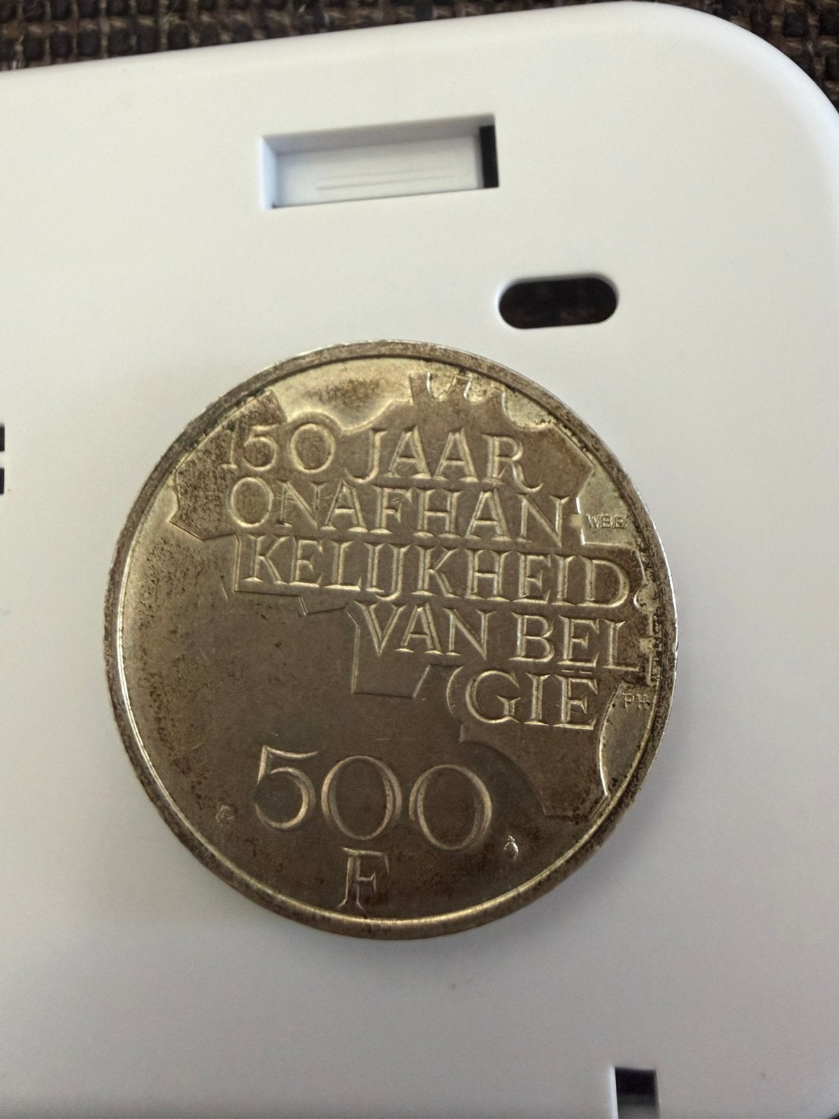 België 500 Frank 1980 – 150 Jaar Onafhankelijkheid België, Ophalen, Koningin Beatrix, Euro's, Zilver