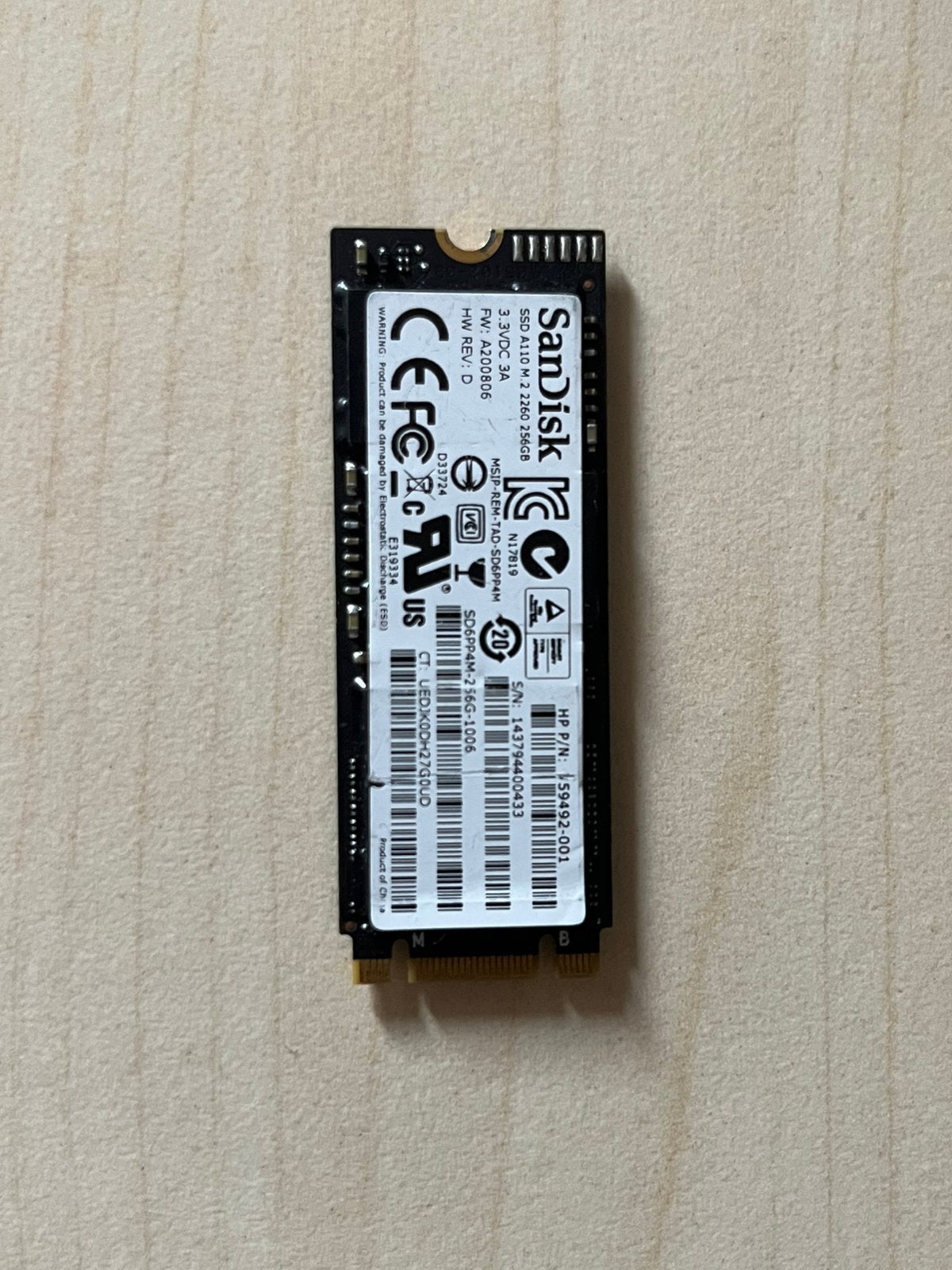 Sandisk 256 GB ssd, Computers en Software, Harde schijven, Intern, SSD, 256 GB, Ophalen of Verzenden