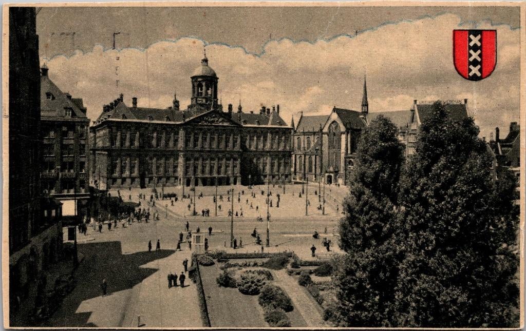 Koninklijk Paleis Amsterdam - 11 ansichtkaarten, Verzenden, 1920 tot 1940, Gelopen, Noord-Holland