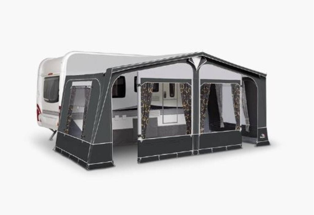 Voortent Dorema Olympic XL 270 (maat 14) incl alu stokken, Caravans en Kamperen, Ophalen, Zo goed als nieuw, Ten Cate All Season 240g/m2