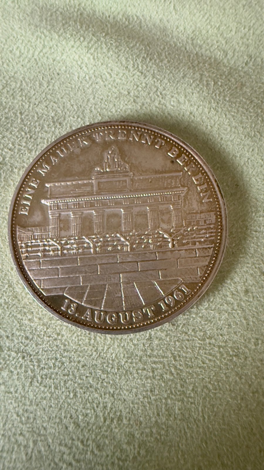 JAHRE BRD 1949-1989, EINE MAUER TRENNT BERLIN,, Postzegels en Munten, Verzenden, Zilver