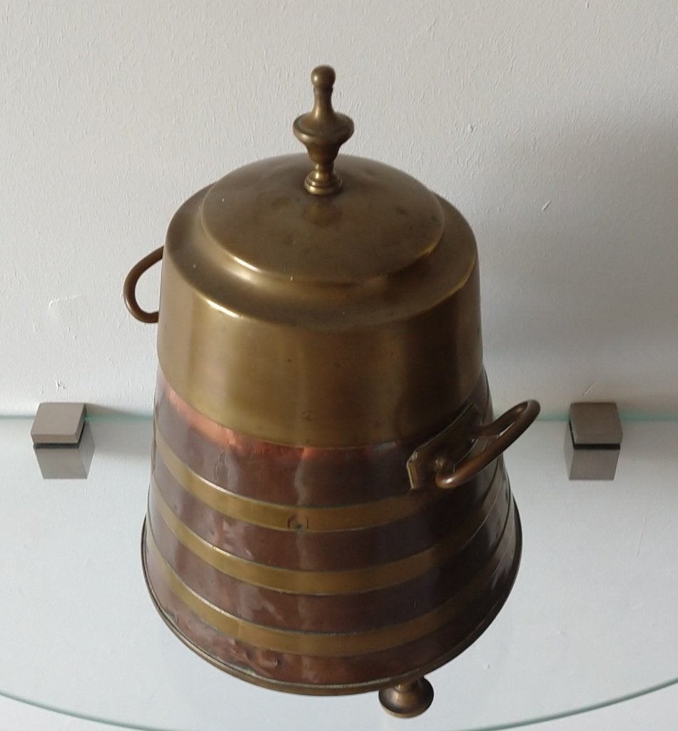 antieke rood koperen doofpot, Holland, volgnr 49, Ophalen of Verzenden, Koper