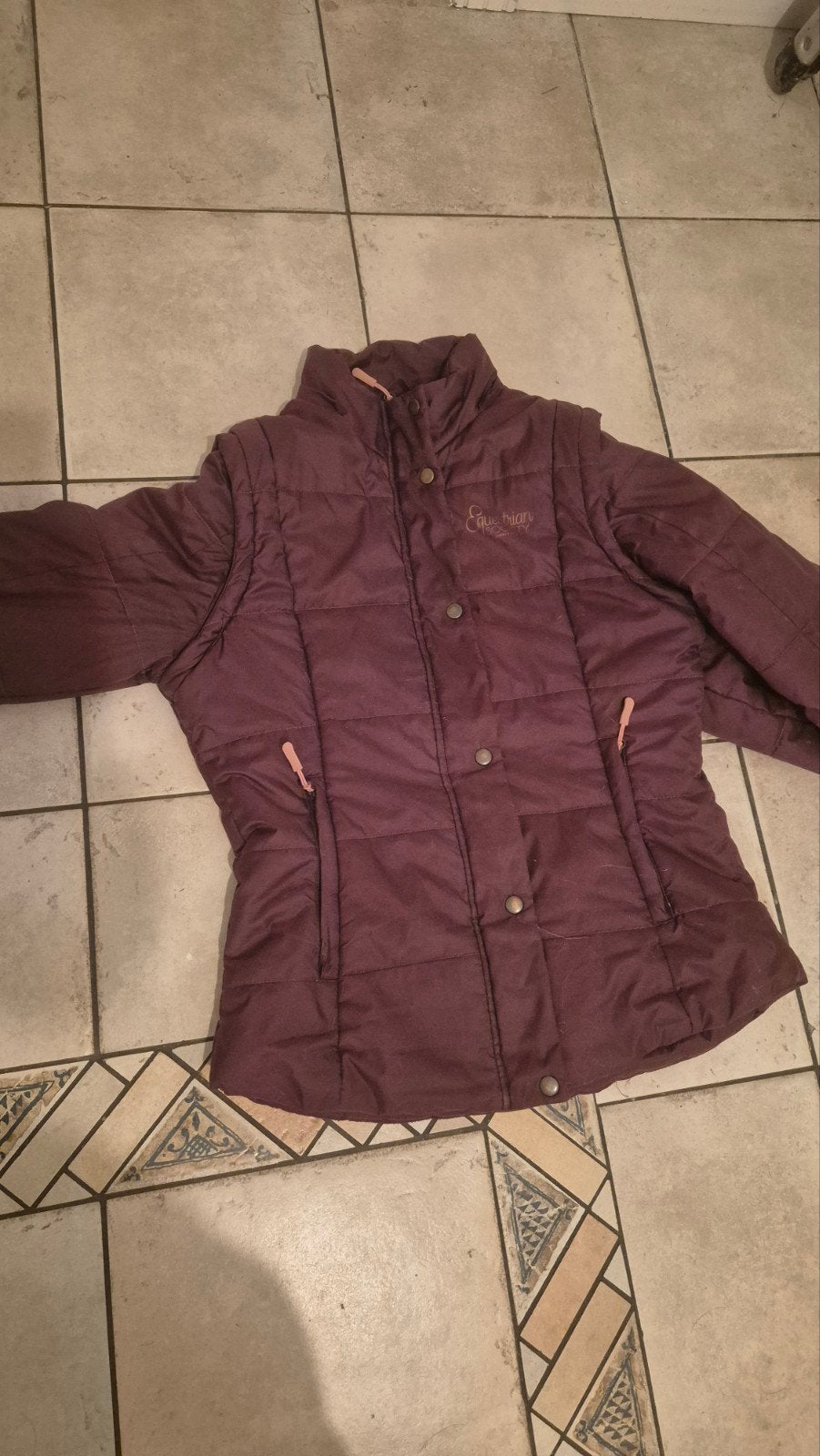 Winterjas Equestrian maat M, Dieren en Toebehoren, Paardrijkleding, Zo goed als nieuw, Bovenkleding, Dressuur, Ophalen of Verzenden