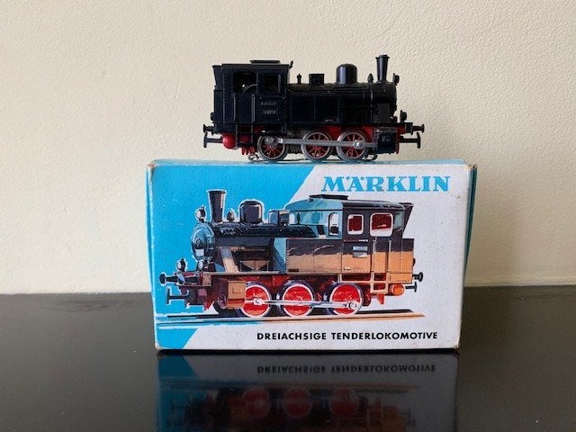 Marklin M HO rails en locomotief en wagens, Ophalen, Wisselstroom, Märklin, Gebruikt