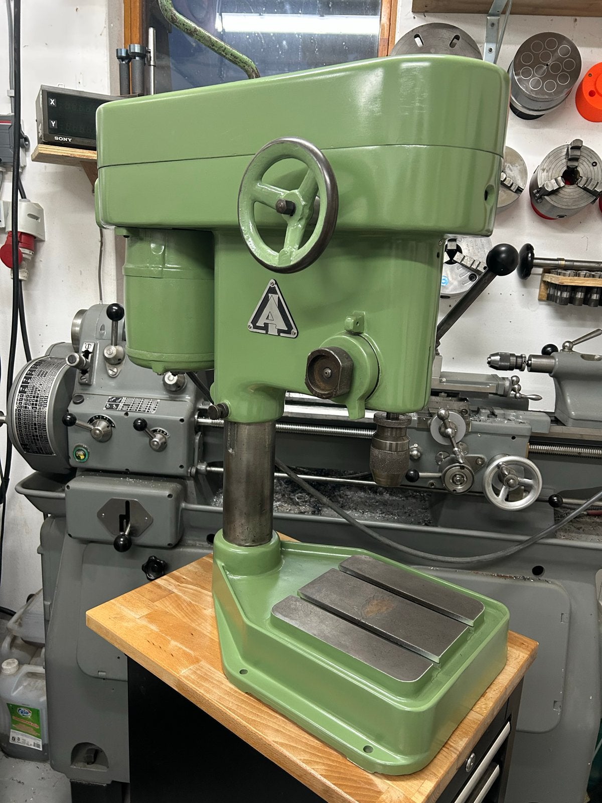 Compleet gerestaureerde AI Hembrug kolomboor, Doe-het-zelf en Verbouw, Gereedschap | Boormachines, Ophalen, Variabele snelheid