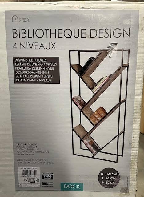 Urban Living Dock design boekenkast 4 niveaus, Ophalen, Zo goed als nieuw
