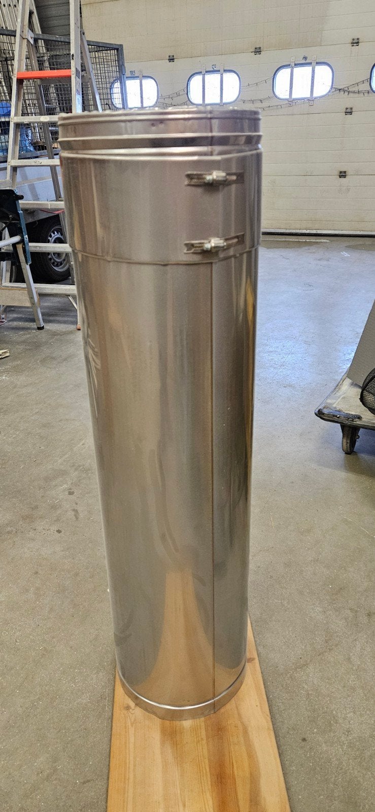 rookgasafvoer metaloterm AT 200, Ophalen, Nieuw, Hout, Gaskachel