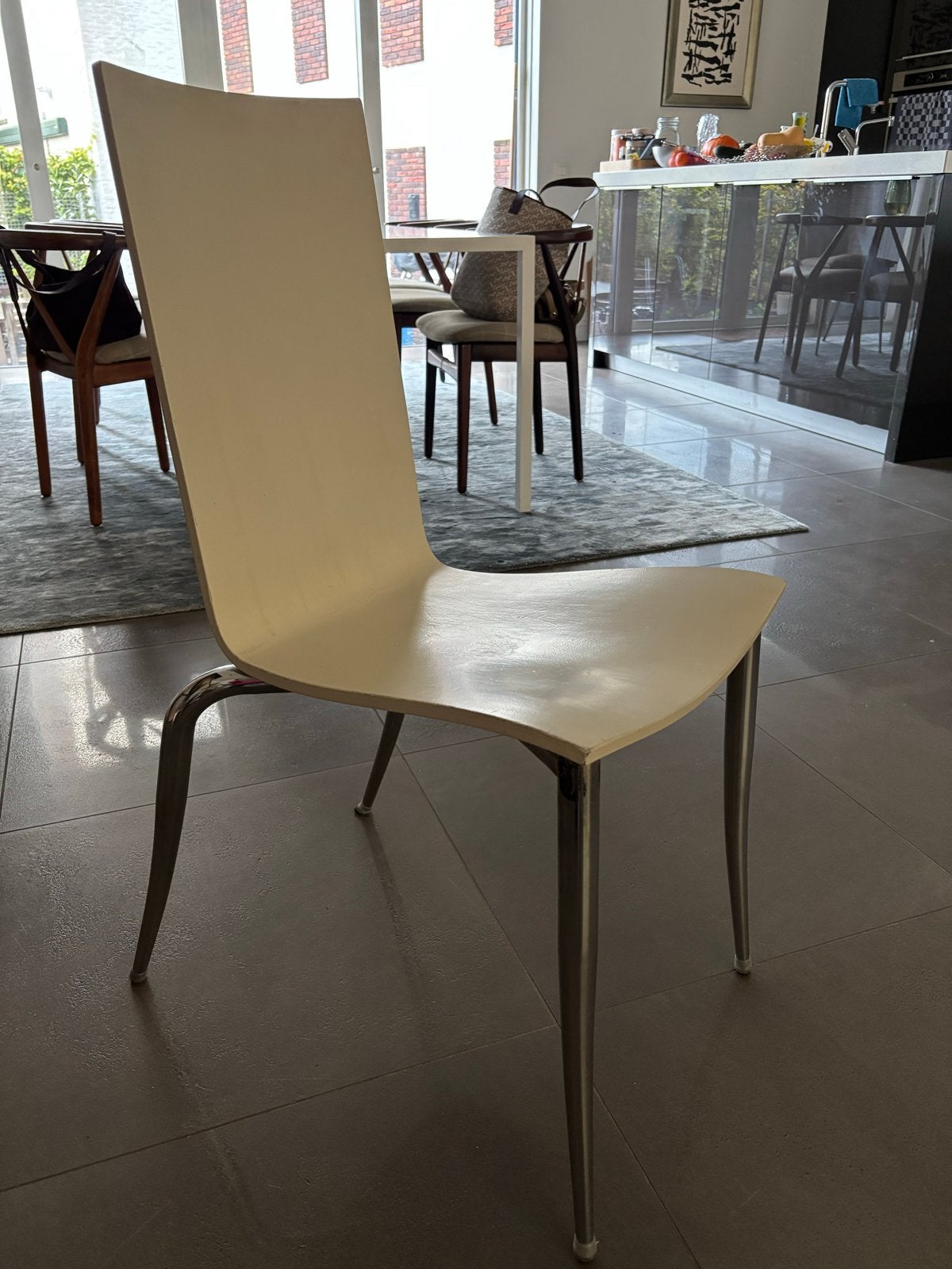 6 of 12 Philippe Starck Olli Tango eetkamerstoelen, Huis en Inrichting, Kunststof, Gebruikt, Overige kleuren, Ophalen of Verzenden