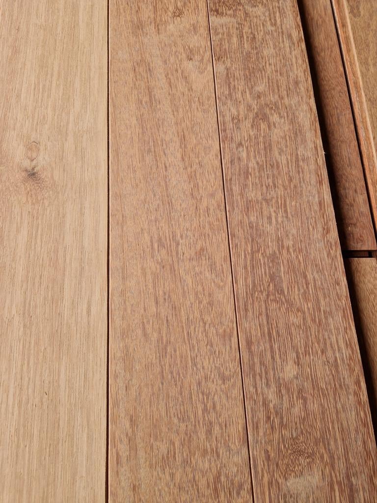 20M2 kempas hardhouten vloerdelen  #VERNIEUWD#, Gebruikt, 10 m² of meer, 10 tot 30 cm, Hout