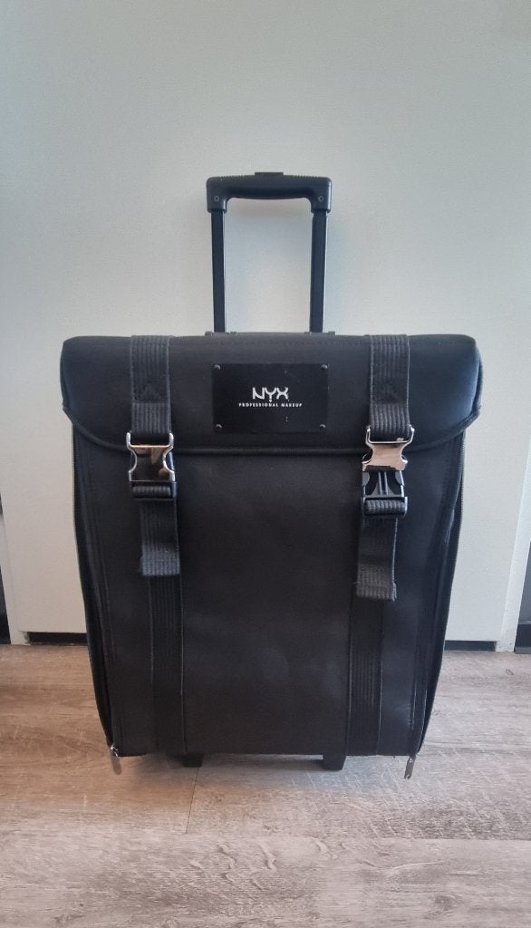 Makeup Trolley Koffer & Kwastenriem / case & brush belt, Ophalen, Gebruikt, Softcase