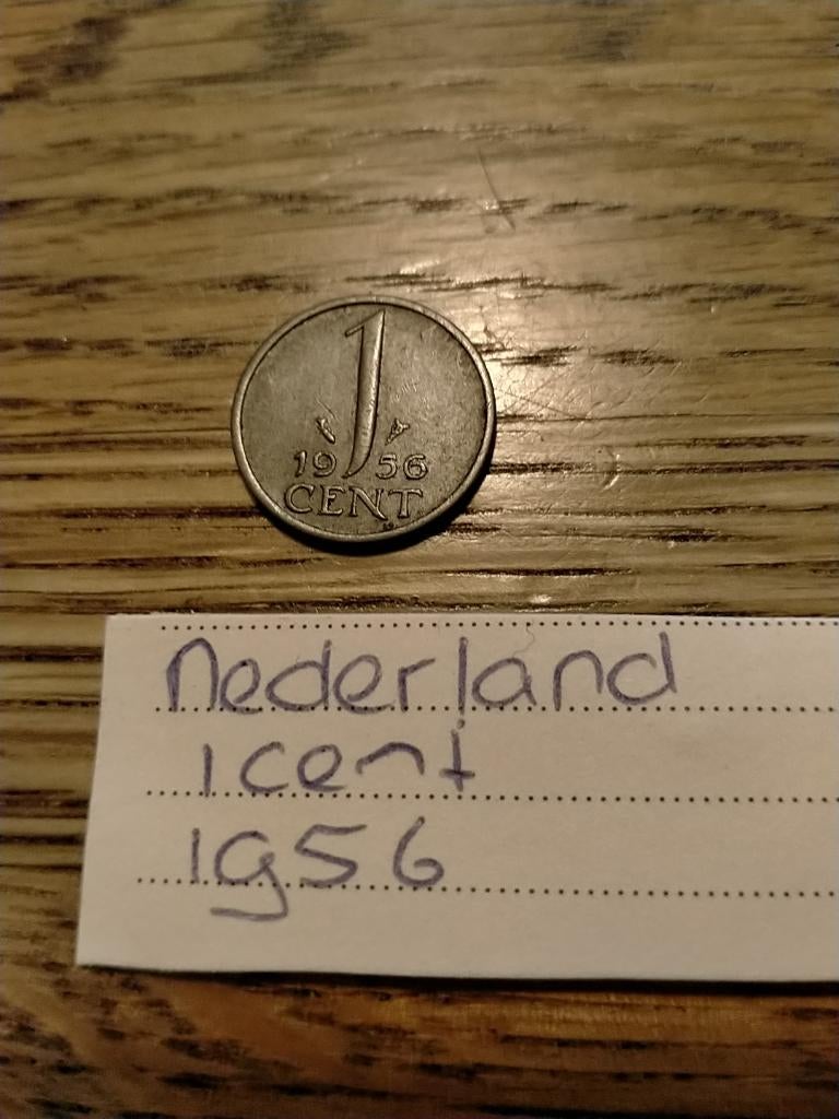 NL 1 Cent 1956 Juliana, Verzenden, Koningin Juliana, 1 cent, Losse munt