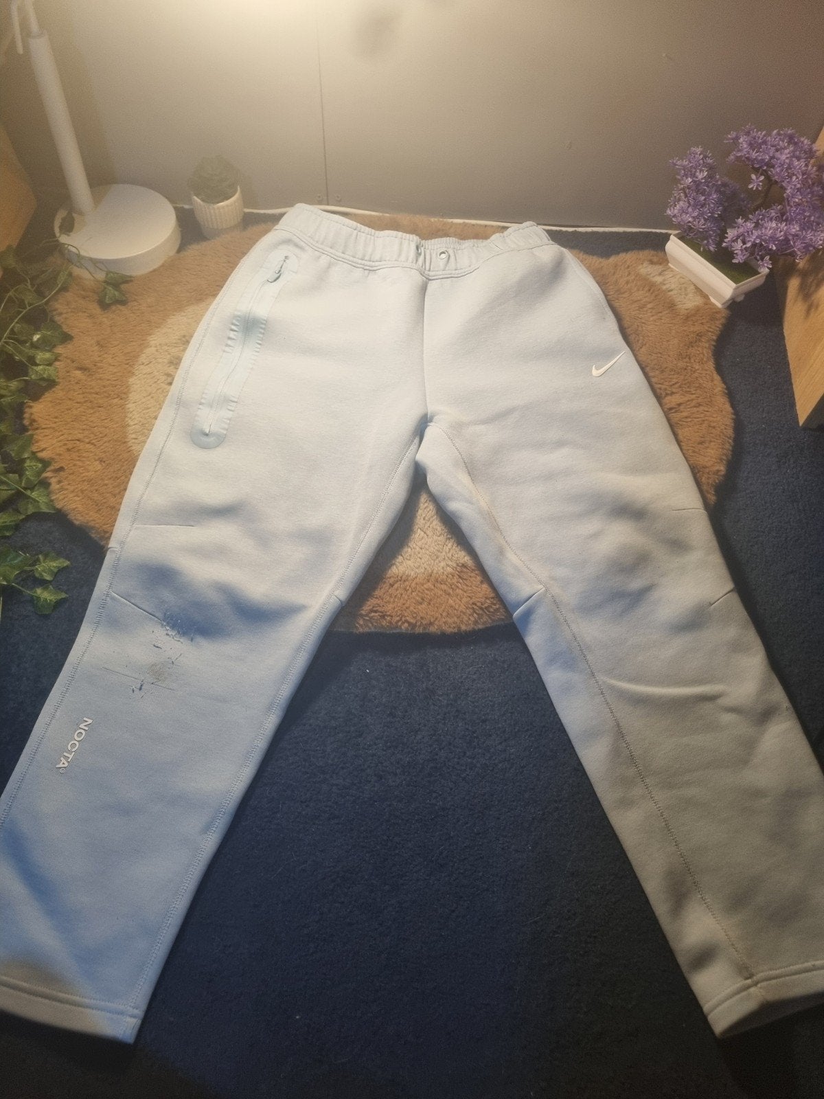 Nike NOCTA Joggingbroek - Lichtblauw, Ophalen of Verzenden, Gedragen, Blauw