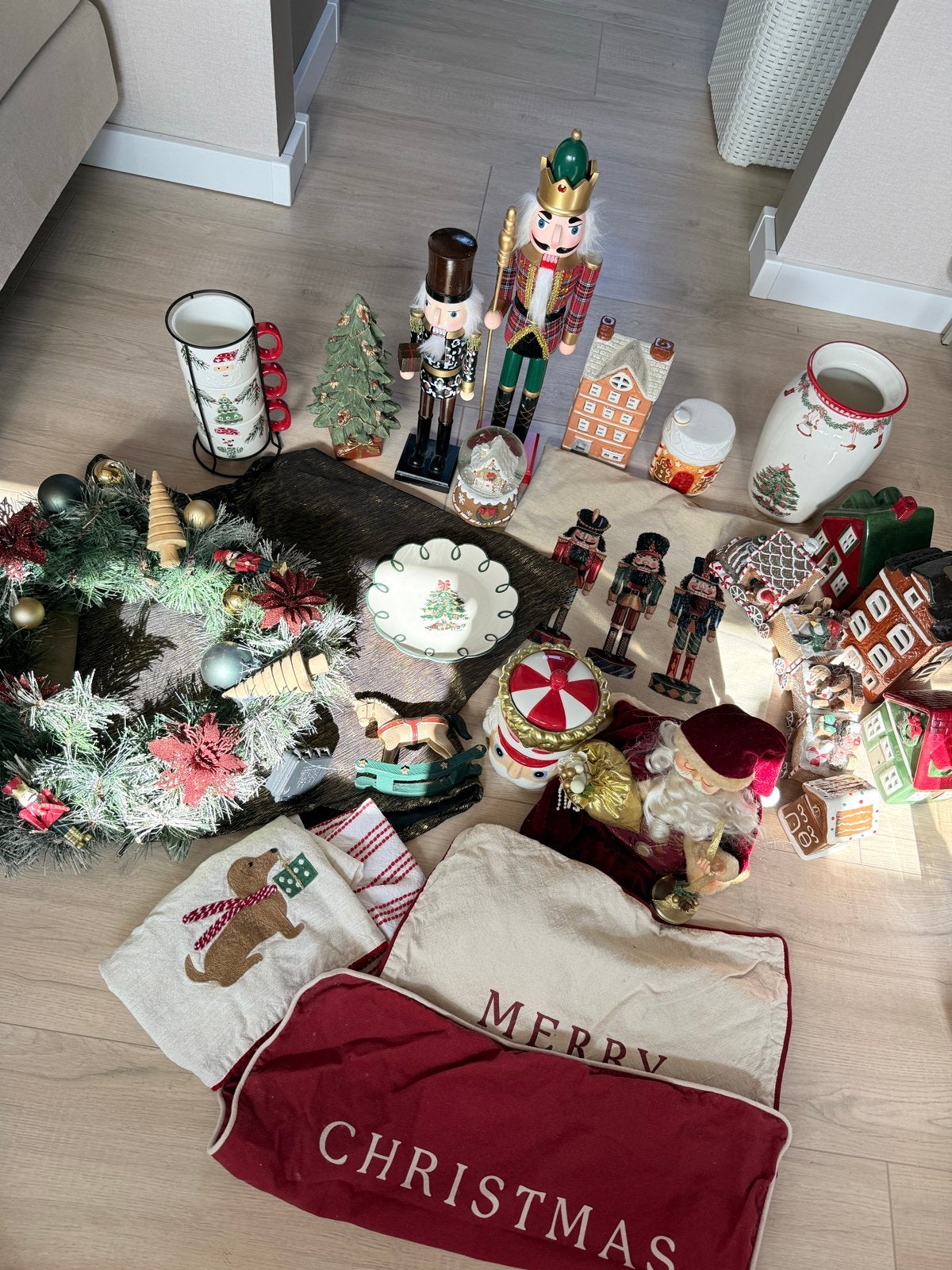 Mooie goud rode kerstversiering, Diversen, Kerst, Nieuw, Ophalen of Verzenden