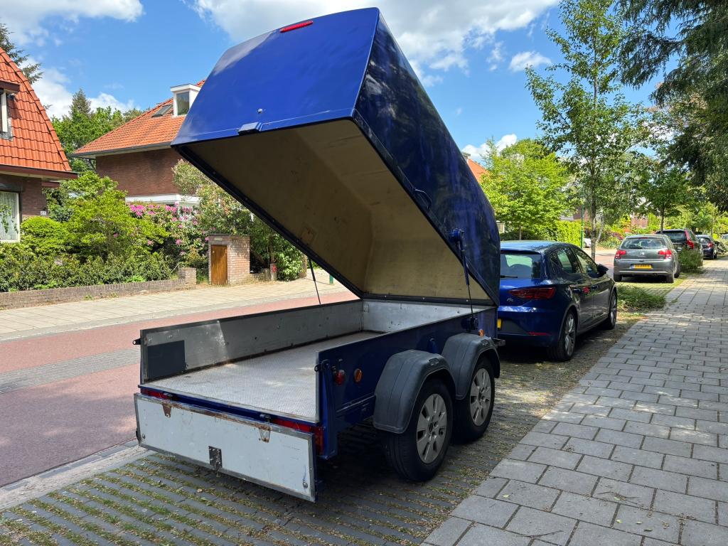 Westfalia gesloten aanhanger hefdak met werk, Auto diversen, Aanhangers en Bagagewagens, Ophalen, Gebruikt