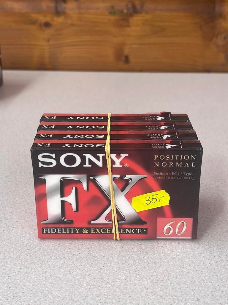 Sony FX 60 cassettebandjes, Ophalen of Verzenden, Zo goed als nieuw, Overige genres, 2 t/m 25 bandjes