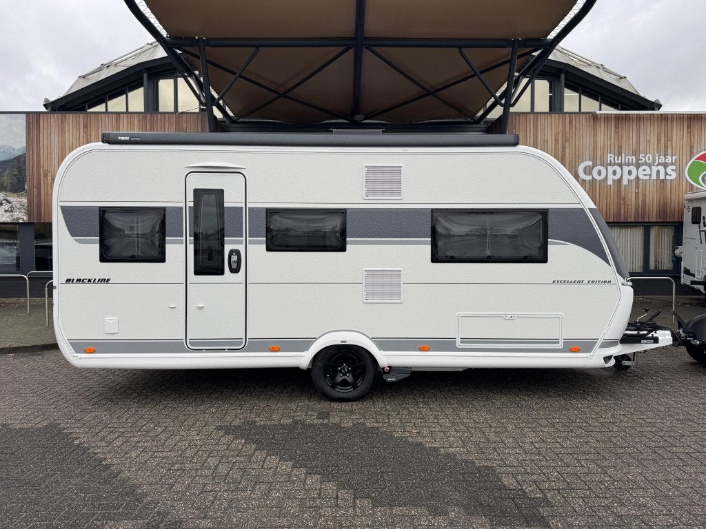 Hobby Excellent Edition 495 UL 2026 BLACKLINE ACTIE!!!!, Standaardzit, Hobby, 2 aparte bedden, Bedrijf