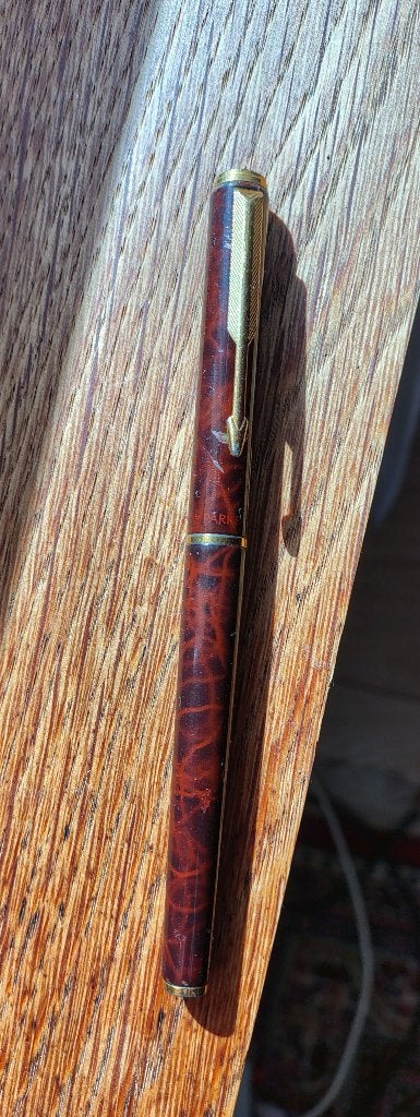 Vintage Parker Lacquer pen, Ophalen, Gebruikt, Overige typen, Parker