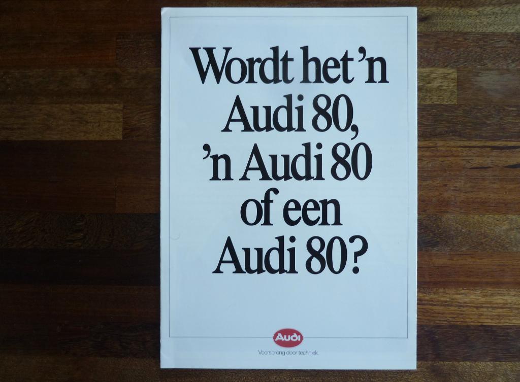 Audi 80 Editions (1991), Boeken, Ophalen of Verzenden, Nieuw, Audi