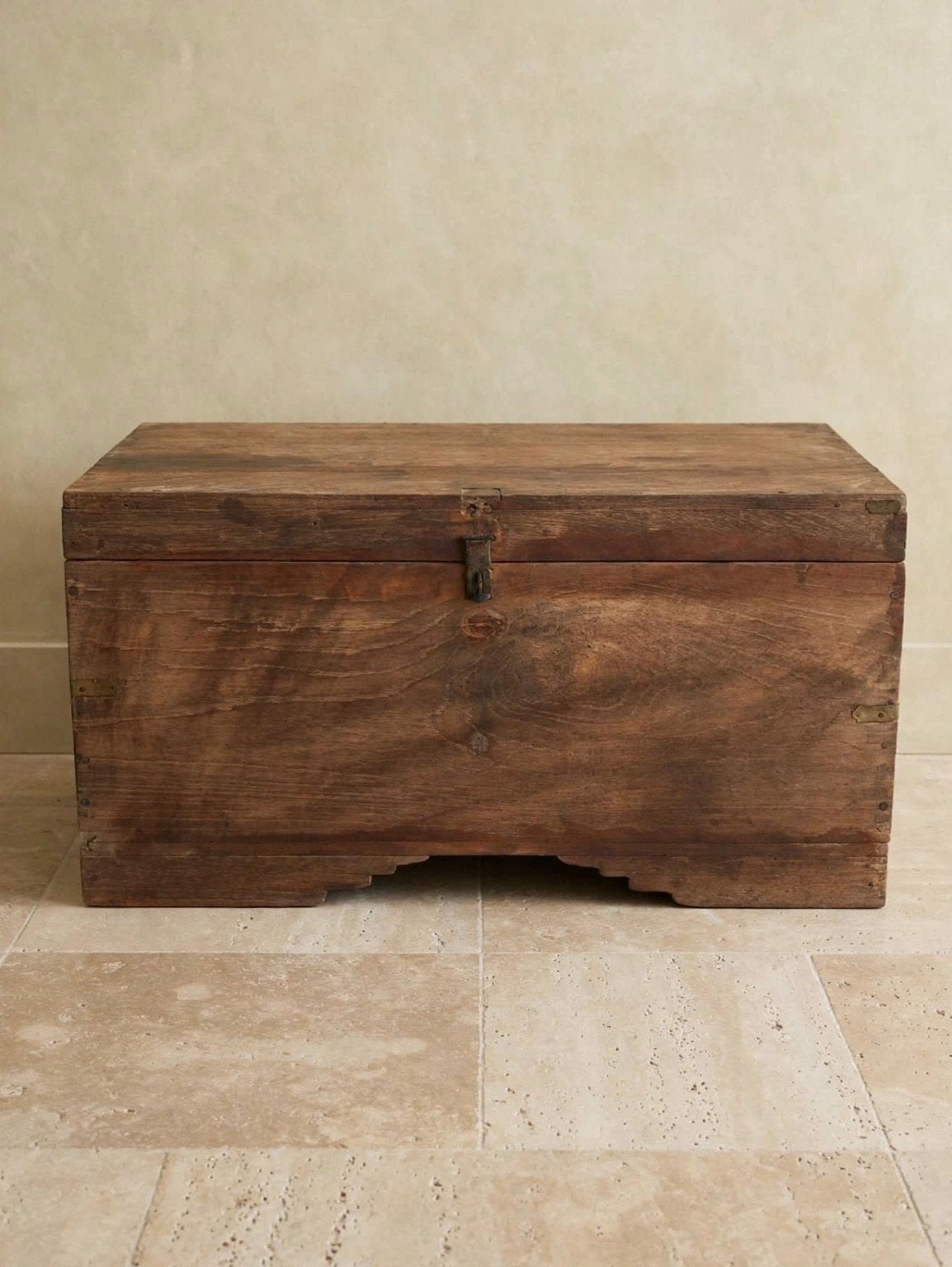 Landelijke/sobere oude pitara kist - 78x48x49 cm, Huis en Inrichting, Ophalen, 50 – 75, Gebruikt, 50 tot 100 cm