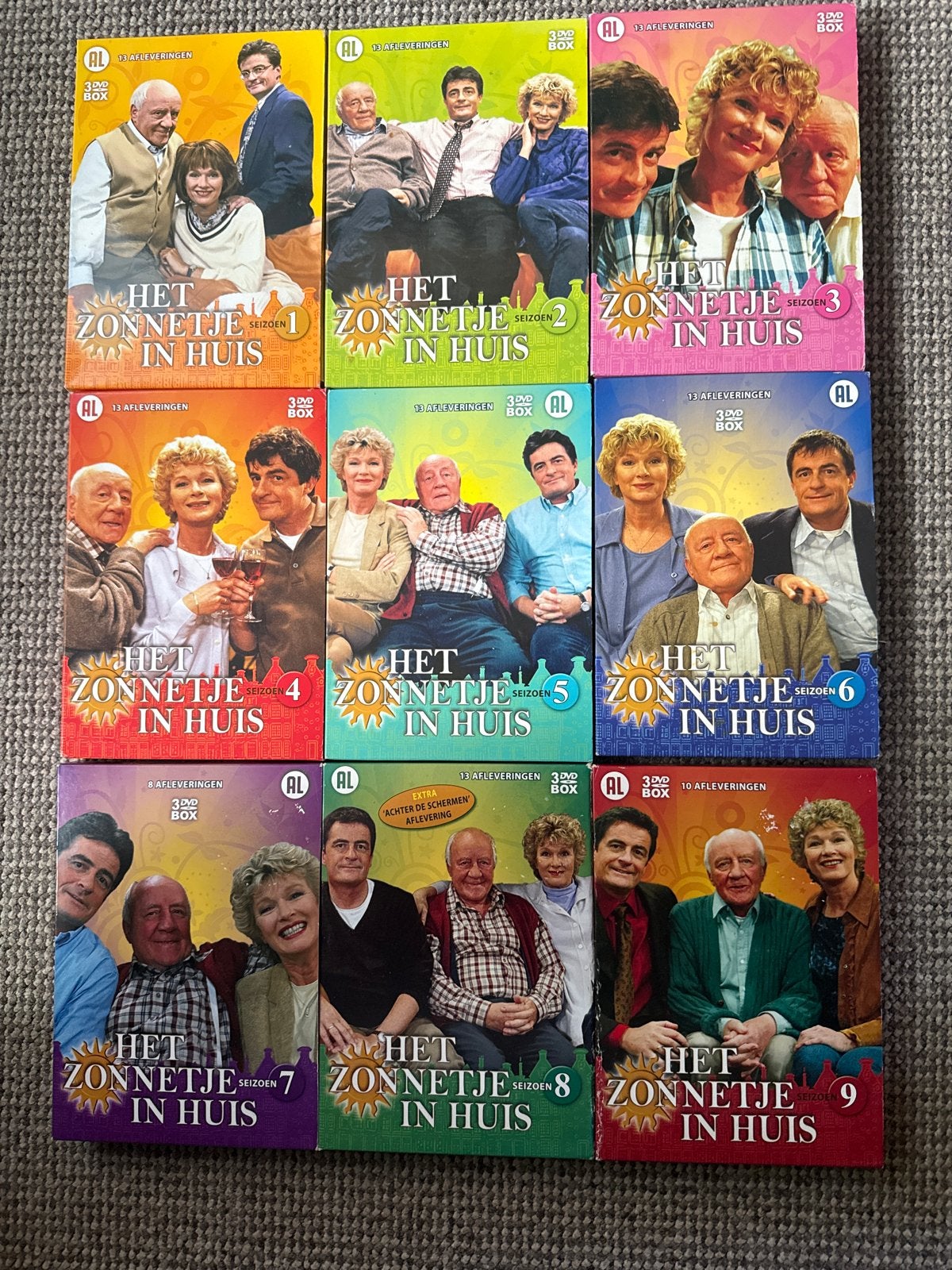 Het Zonnetje in Huis - Seizoenen 1 t/m 9 DVD Boxen, Cd's en Dvd's, Seizoen 1, Alle leeftijden, Ophalen of Verzenden, Zo goed als nieuw