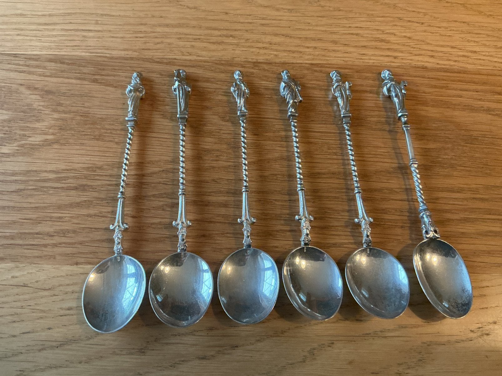 Antiek zilveren apostellepeltjes, Ophalen of Verzenden, Zilver