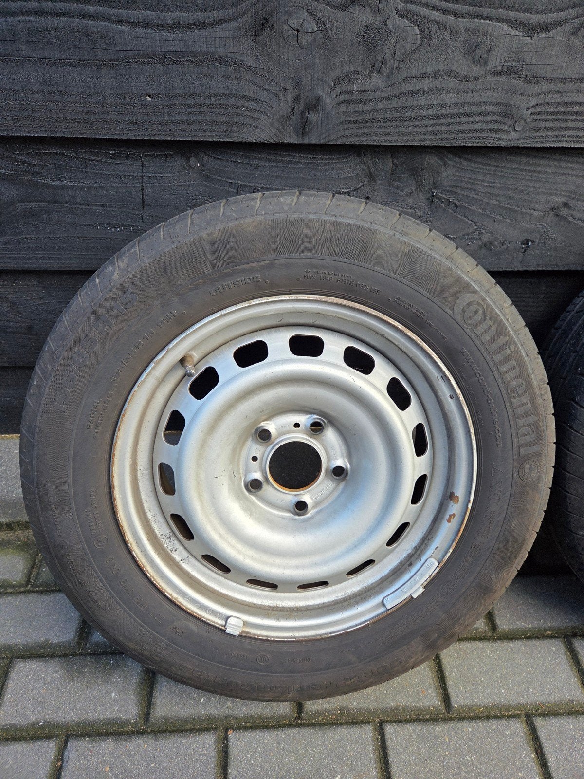 Velgen set 15" inch met goede Continental banden, Ophalen, Gebruikt, 15 inch, Banden en Velgen