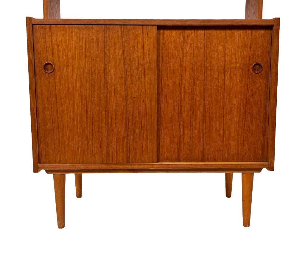 Vintage boekenkast wandkast teak fineer jaren 60 design, Ophalen, Met plank(en), Gebruikt, Vintage boekenkast