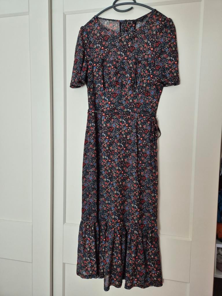 King Louie Bloemenjurk Maat M, Kleding | Dames, Jurken, Maat 38/40 (M), Overige kleuren, Ophalen of Verzenden, Zo goed als nieuw