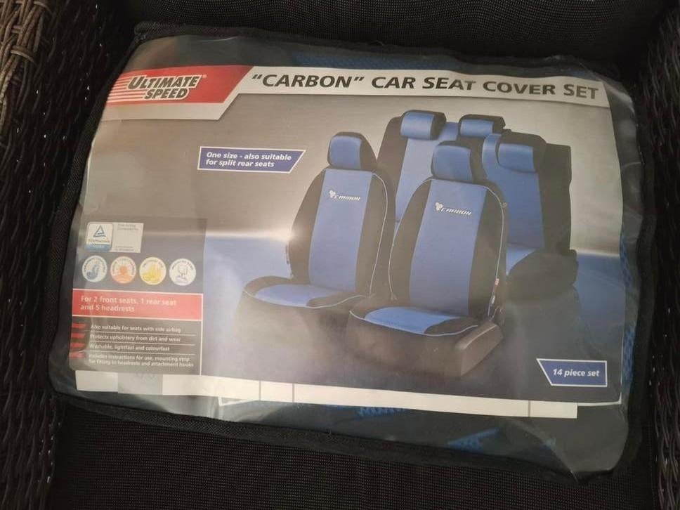 Ultimate Speed "Carbon" Autostoelhoezen - Nieuw, Ophalen of Verzenden, Nieuw