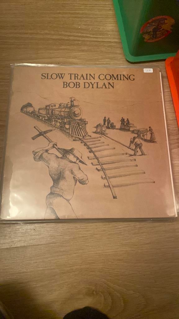 Lp bob Dylan, slow train coming, Ophalen of Verzenden, Zo goed als nieuw, Overige formaten, Poprock