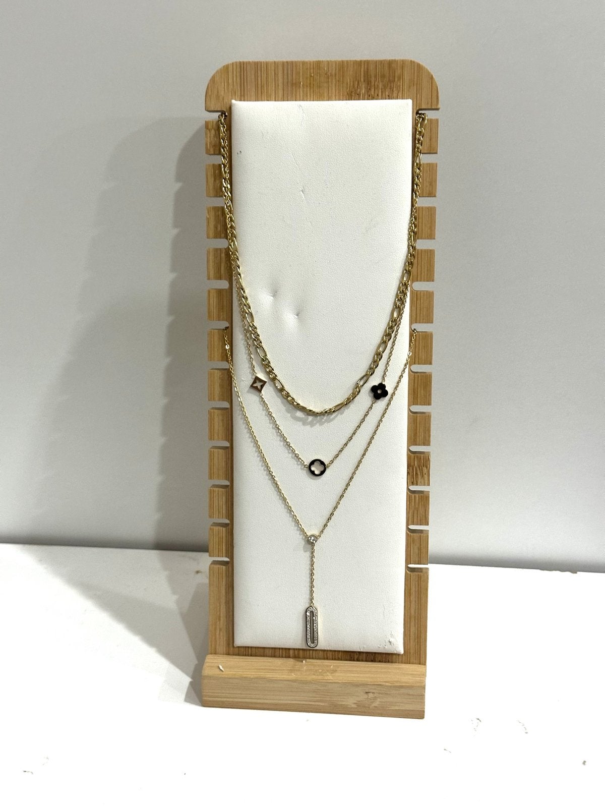 Mooie display voor armbanden of kettingen, Ophalen of Verzenden, Zo goed als nieuw, Beige, Overige materialen