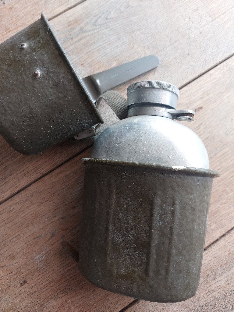 Duitse militaire veldfles aluminium PSL62 Bundeswehr, Verzamelen, Ophalen, Landmacht, Duitsland