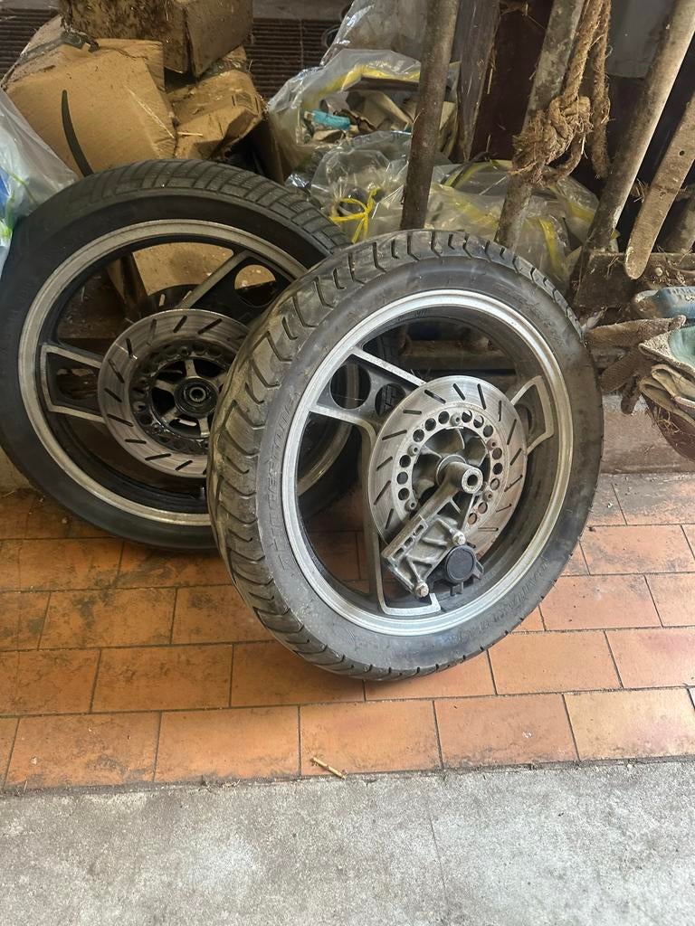 Set velgen Yamaha XJ600 1989.  80 euro, Motoren, Ophalen