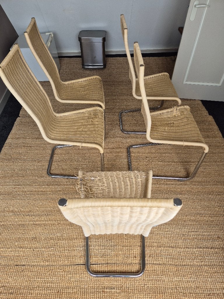 5x Tecta cantilver B20 stoelen Jean Prouve, Ophalen, Gebruikt, Overige kleuren, Eighties design