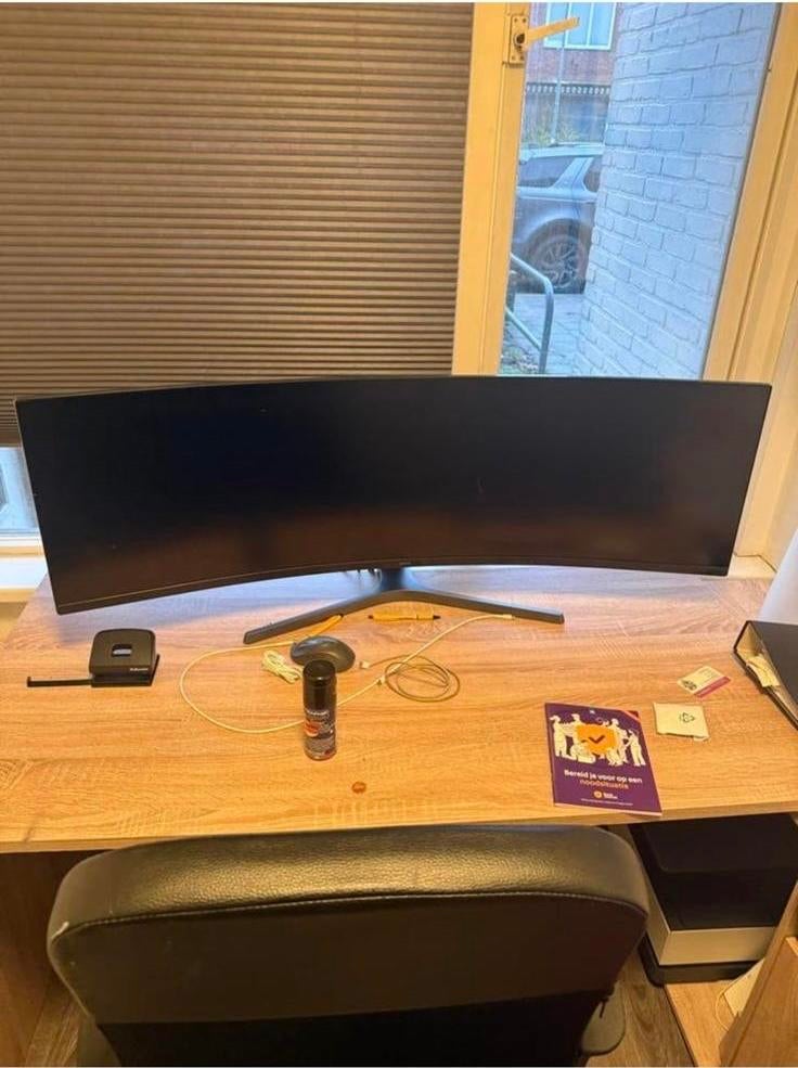 Samsung Odyssey G9 49 inch scherm, Ophalen of Verzenden, Gebruikt, Curved