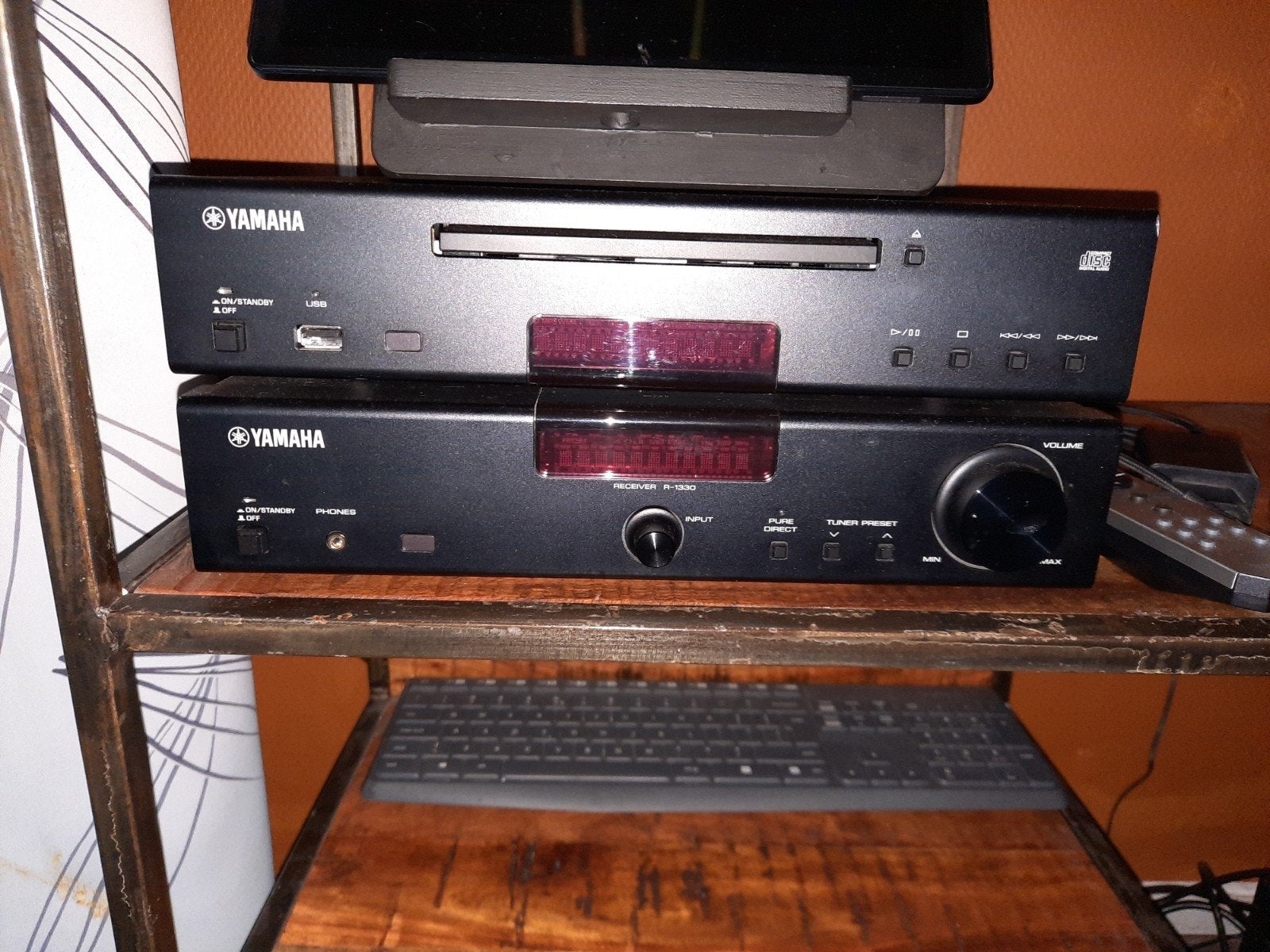 yamaha R1330 set incl AB, Audio, Tv en Foto, Dvd-spelers, Ophalen of Verzenden, Zo goed als nieuw, Overige merken